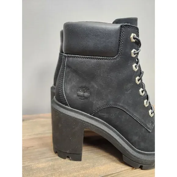 Timberland ALLINGTON HEIGHTS 6" Boots BLACK NUBUCK Women's Size 8.5 A5Y6C - Picture 2 of 10